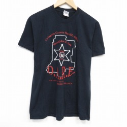 M★古着 半袖 ビンテージ Tシャツ メンズ 00年代 00s DARE コットン クルーネック 黒 ブラック 25aug09 中古
