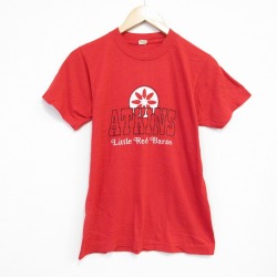 S★古着 スクリーンスターズ 半袖 ビンテージ Tシャツメンズ 80年代 80s ATKINS クルーネック USA製 赤 レッド 25aug09 中古 メンズ