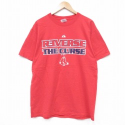 【50%OFF】マジェスティック 00s 半袖Tシャツ ボストンレッドソックス レッド L | 古着