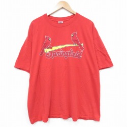 スプリングフィールド 00s 半袖Tシャツ レッド XL | 古着
