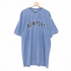 00s 半袖Tシャツ ニューポート ネイビー XL | 古着