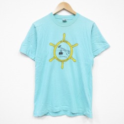 M★古着 フルーツオブザルーム 半袖 ビンテージ Tシャツ メンズ 90年代 90s TOPEX コットン クルーネック USA製 薄緑 グリーン 25aug23 中古
