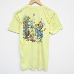 【50%OFF】M★古着 半袖 ビンテージ Tシャツ メンズ 80年代 80s ダイビング クルーネック USA製 黄 イエロー 【spe】 25aug28 中古