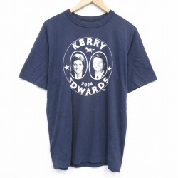 L★古着 半袖 ビンテージ Tシャツ メンズ 00年代 00s ケリーエドワーズ クルーネック 紺 ネイビー 25aug28 中古