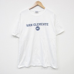 XL★古着 ヘインズ Hanes 半袖 ビンテージ Tシャツ メンズ 00年代 00s SC コットン クルーネック 白 ホワイト 25sep02 中古