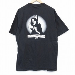XL★古着 ヘインズ Hanes 半袖 ビンテージ Tシャツ メンズ 00年代 00s 死神 コットン クルーネック 黒 ブラック 25sep02 中古