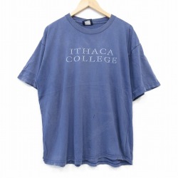 ジャンスポーツ 90s 半袖Tシャツ カレッジ ネイビー XL | 古着