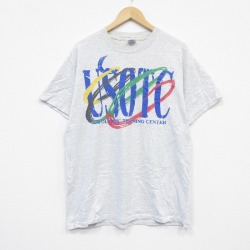 XL★古着 半袖 ビンテージ Tシャツ メンズ 90年代 90s USOTC コットン クルーネック USA製 薄グレー 霜降り 25sep03 中古