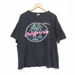 00s 半袖Tシャツ カリフォルニア ブラック XL | 古着