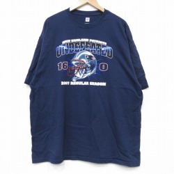 00s 半袖Tシャツ NFLニューイングランドペイトリオッツ ネイビー XL | 古着