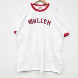 XL★古着 半袖 ビンテージ Tシャツ メンズ 00年代 00s ミュレン 大きいサイズ コットン クルーネック 白 ホワイト リンガー 25sep09 中古
