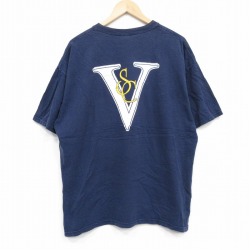 00s 半袖Tシャツ SC ネイビー XL | 古着