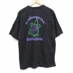 00s 半袖Tシャツ カメ ブラック XL | 古着
