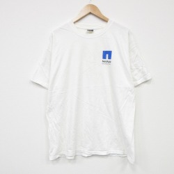 XL★古着 ヘインズ Hanes 半袖 ビンテージ Tシャツ メンズ 00年代 00s NetApp クルーネック 白 ホワイト 25sep10 中古