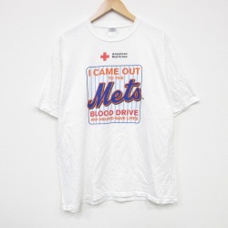 00s 半袖Tシャツ メッツ ホワイト XL | 古着