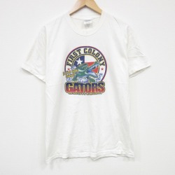 ヘインズ 00s 半袖Tシャツ ワニ ホワイト M | 古着