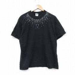 L★古着 半袖 ビンテージ Tシャツ メンズ 00年代 00s コットン クルーネック 黒 ブラック 25sep10 中古