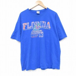 00s 半袖Tシャツ フロリダゲイターズプリント ブルー XL | 古着