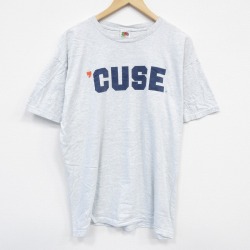 XL★古着 フルーツオブザルーム 半袖 ビンテージ Tシャツ メンズ 00年代 00s CUSE 大きいサイズ コットン クルーネック 薄グレー 霜降り 25sep11 中古