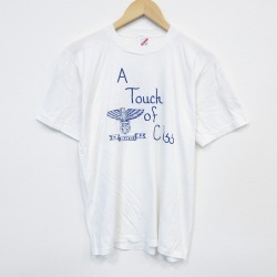 L★古着 ジャージーズ 半袖 ビンテージ Tシャツ メンズ 80年代 80s Touch クルーネック USA製 白 ホワイト 25sep11 中古