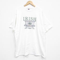アイリッシュ刺繍Tシャツ ホワイト XL | 古着