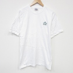 L★古着 ヘインズ Hanes 半袖 ビンテージ Tシャツ メンズ 00年代 00s AIM コットン クルーネック 白 ホワイト 25sep12 中古