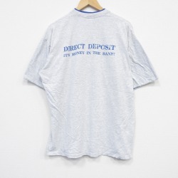 XL★古着 BELTON 半袖 ビンテージ Tシャツ メンズ 90年代 90s ダイレクト 大きいサイズ コットン クルーネック USA製 薄グレー 霜降り 25sep13 中古