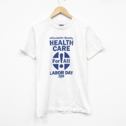 S★古着 半袖 ビンテージ Tシャツ メンズ 00年代 00s クルーネック USA製 白 ホワイト 25sep17 中古