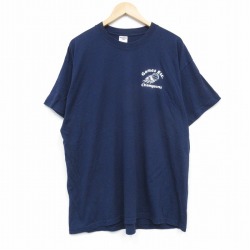 ジャージーズ 00s 半袖Tシャツ ボール ネイビー XL | 古着