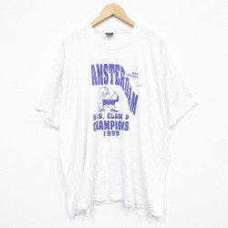 フルーツオブザルーム 90s 半袖Tシャツ アムステルダム ホワイト XL | 古着