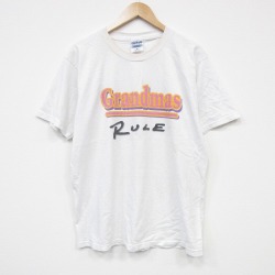 L★古着 半袖 ビンテージ Tシャツ メンズ 00年代 00s ルール コットン クルーネック 白 ホワイト 25sep18 中古