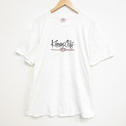 00s 半袖Tシャツ カンザスシティ刺繍 ホワイト XL | 古着