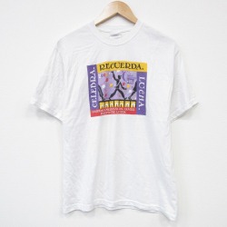 M★古着 ヘインズ Hanes 半袖 ビンテージ Tシャツ メンズ 00年代 00s LUCHA クルーネック 白 ホワイト 25sep24 中古