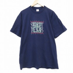 ジャージーズ 90s 半袖Tシャツ SWEET ネイビー XL | 古着