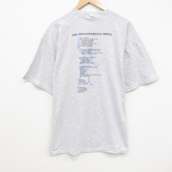 XL★古着 ジャージーズ 半袖 ビンテージ Tシャツ メンズ 00年代 00s 兵士 クルーネック 薄グレー 霜降り 25sep25 中古