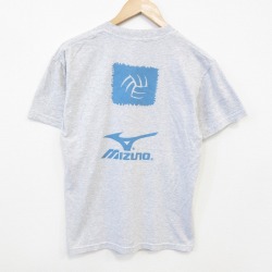 M★古着 ジャージーズ 半袖 ビンテージ Tシャツ メンズ 00年代 00s ミズノ バレーボール クルーネック 薄グレー 霜降り 25sep29 中古
