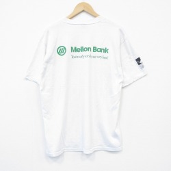 XL★古着 ジャージーズ 半袖 ビンテージ Tシャツ メンズ 90年代 90s Mellon Bank クルーネック USA製 白 ホワイト 25oct01 中古