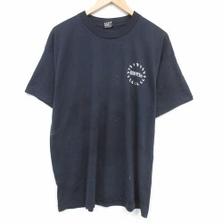 XL★古着 フルーツオブザルーム 半袖 ビンテージ Tシャツ メンズ 90年代 90s ココペリ ホピ族クルーネック USA製 黒 26mar19