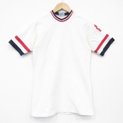S★古着 半袖 ビンテージ Tシャツ メンズ 80年代 80s ナイロン クルーネック 白 26mar30