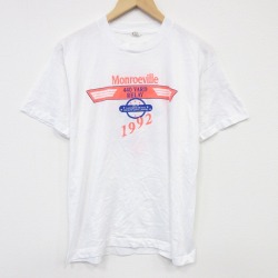L★古着 スクリーンスターズ 半袖 ビンテージ Tシャツ メンズ 90年代 90s Monroeville クルーネック USA製 白 26mar31