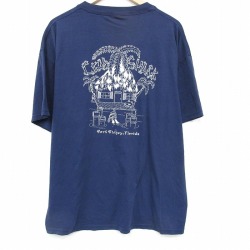 XL★古着 ジャージーズ 半袖 ビンテージ Tシャツ メンズ 00年代 00s フロリダ 大きいサイズ クルーネック 薄紺 26apr01