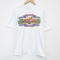 ヘインズ 00s 半袖Tシャツ 鳥 ホワイト XL | 古着
