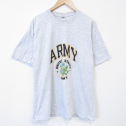フルーツオブザルーム 00s 半袖Tシャツ USアーミー グレー XL | 古着