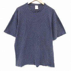 オールドネイビー 00s 半袖Tシャツ ボーダー ネイビー XL | 古着