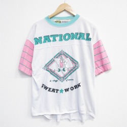 80s 半袖Tシャツ ナショナル ホワイト XL | 古着