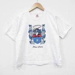 M★古着 フルーツオブザルーム 半袖 ビンテージ Tシャツ メンズ 90年代 90s フレールフレアー コットン クルーネック USA製 白 26apr04