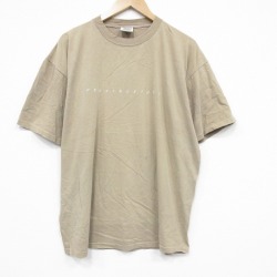 XL★古着 オニータ ONEITA 半袖 ビンテージ Tシャツ メンズ 00年代 00s PROVINCETOWN 大きいサイズ コットン クルーネック ベージュ 26apr03