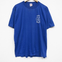 XL★古着 ジャージーズ 半袖 ビンテージ Tシャツ メンズ 80年代 80s ソフトボールクルーネック USA製 青 26apr03