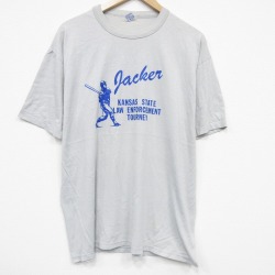 ジャージーズ 90s 半袖Tシャツ 野球 グレー XL | 古着
