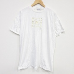 XL★古着 半袖 ビンテージ Tシャツ メンズ 90年代 90s 太陽 刺繍 大きいサイズ クルーネック USA製 白 26apr04